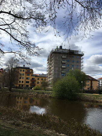 Höghus vid Fyrisån