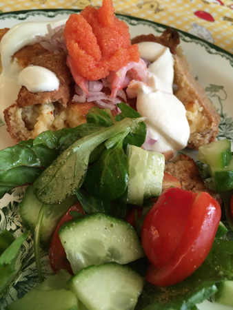 Västerbottenpaj grönsaker närbild