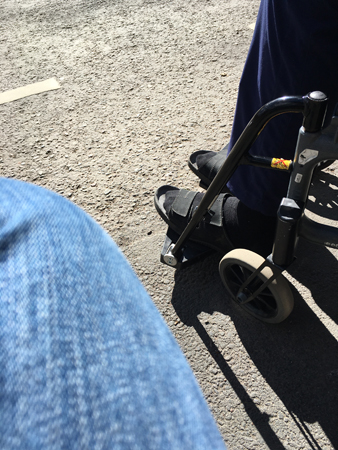 Rullstolspromme med L