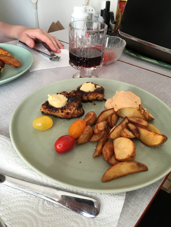 Kalkon potatisklyftor sås ripasso