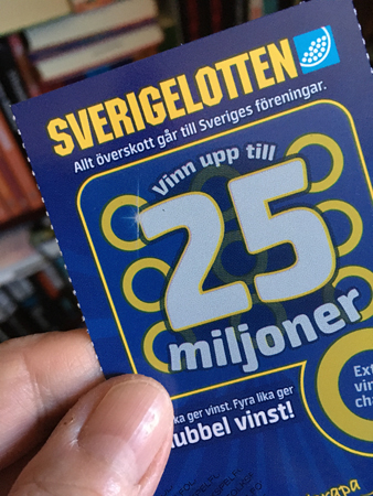 Sverigelott närbild
