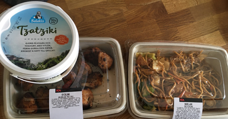 Tzatziki kolgrillad kyckling kycklingwok