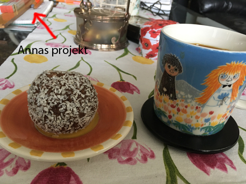 Chokladboll och kaffe