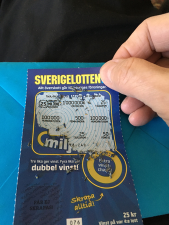 Sverigelott en ruta kvar att skrapa
