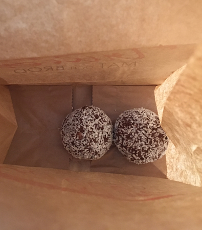 Chokladbollar i påse