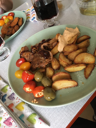 Pulled turkey med tillbehör