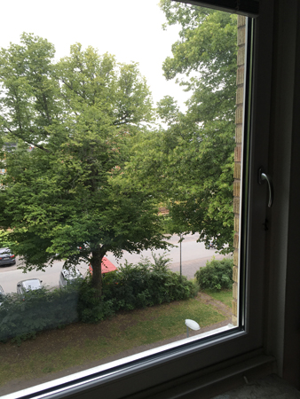 Urplockat sovrumsfönster