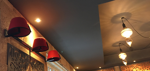 Fezar som lampskärmar