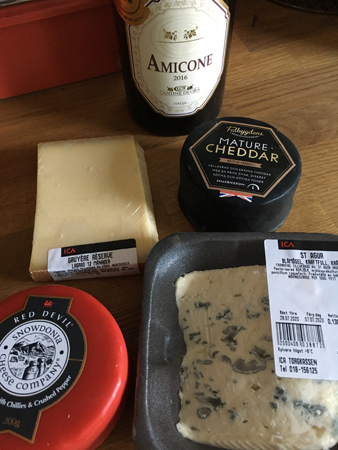 Amicone 2016 och fyra ostar