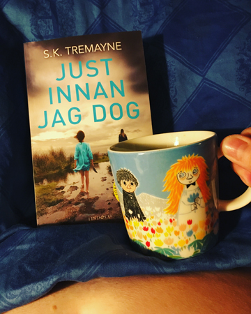 Boken Just innan jag dog kaffe på sängen o min mage