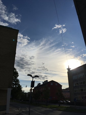 Augustimorgon hörnet Storgatan St Olofsgatan