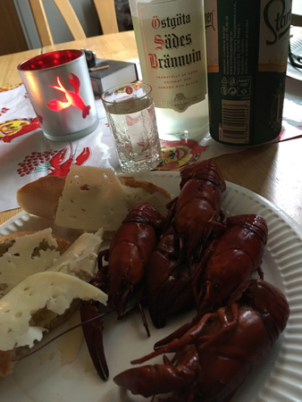 Kräftor med tillbehör