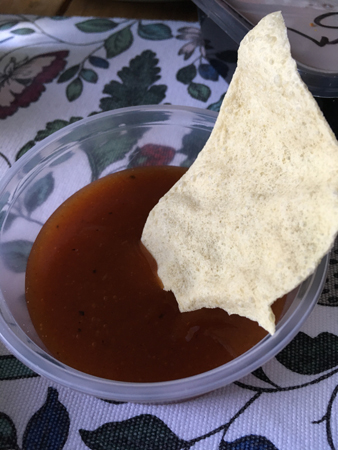 Papadam och chutney