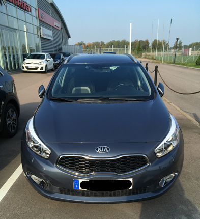 Parkerad efter första åkturen