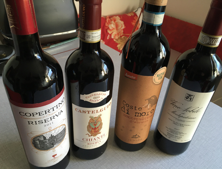 Copertino Chianti Coste di moro och Ten di Gracciano