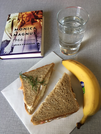 Bok mackor banan och vatten