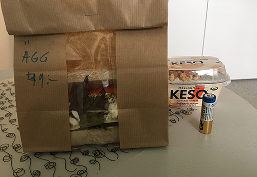 Äggmacka och keso till lunch Äggmacka och keso till lunch