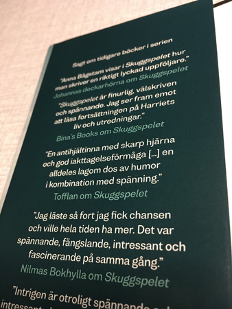 Citerad om Skuggspelet på filken till Mörkermannen av Anna Bågstam