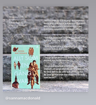 Delad på Instamgram om Allt som en gång var av Sanna Mac Donald