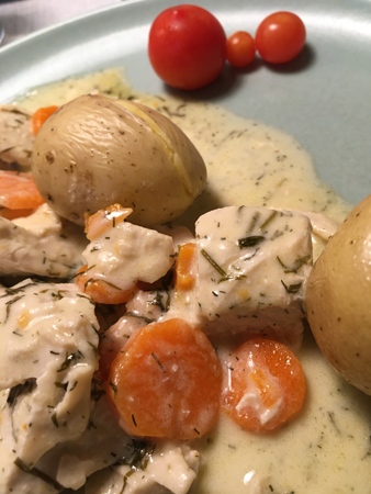 Dillkött gjort på kyckling