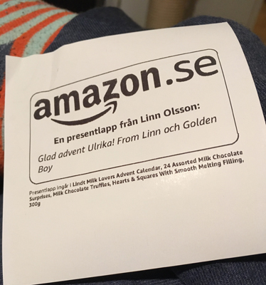 En lapp från Linn och Jordan