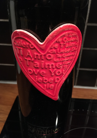 Vinflaska Ti amo Primitivo di Puglia