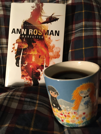 Marvatten och mumimin på sängen