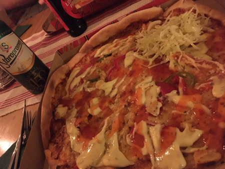 Kycklingpizza med Staropramen