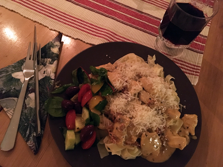 Annas kyckling med soltorkade tomater