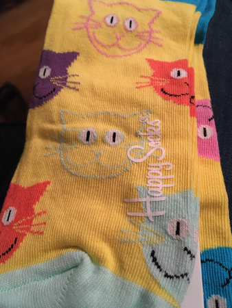 Happy socks med katter fr famljen Katt
