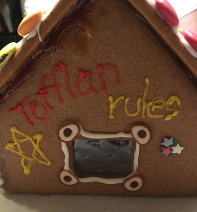 Min gavel på pepparkakshuset