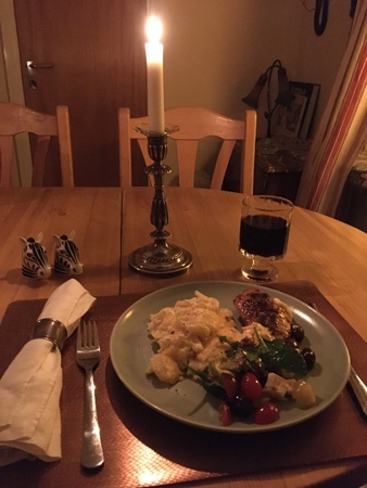 Lördagsmiddag kyckling och potatisgratäng