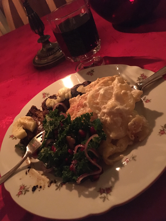 Kalkon potatisgratäng sallad och amarone