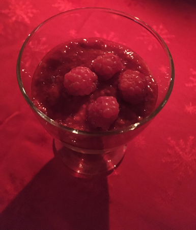 Pannacotta med slottshallon