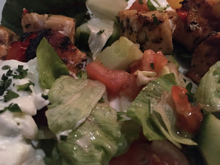 Kyckling tzatziki och grönsaker