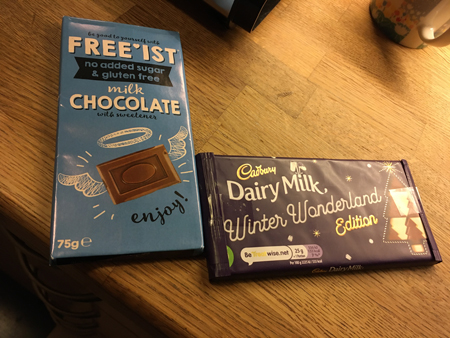 Cadbury choklad en sockerfri Cadbury choklad en sockerfri