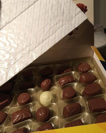 Ett lager Paradischoklad