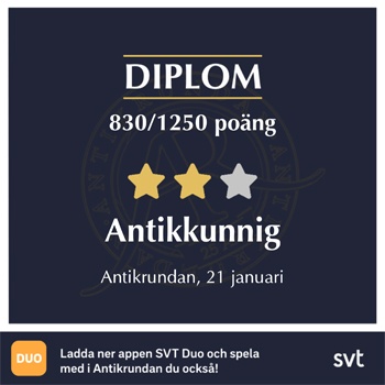 Antikkunnig 21 jan 2021