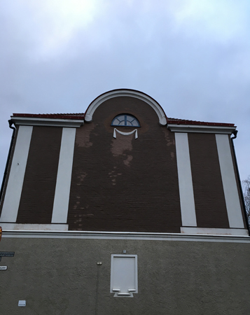 Brunt hus på Frodegatan
