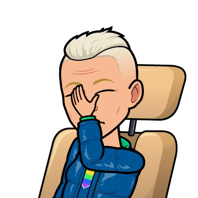 Bitmoji Tofflan hand i ansiktet