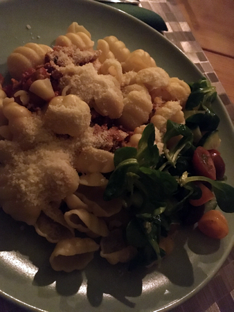 Gnocchi med kycklingfärsdolmio