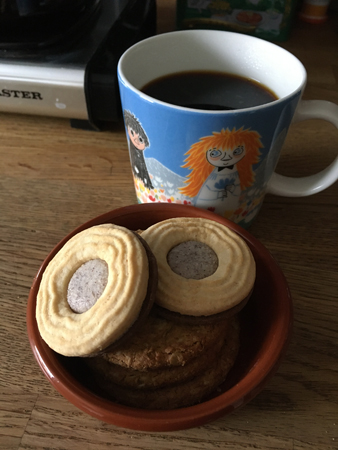 Kaffe och kex