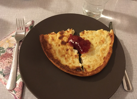 Ugnspannkaka med sylt