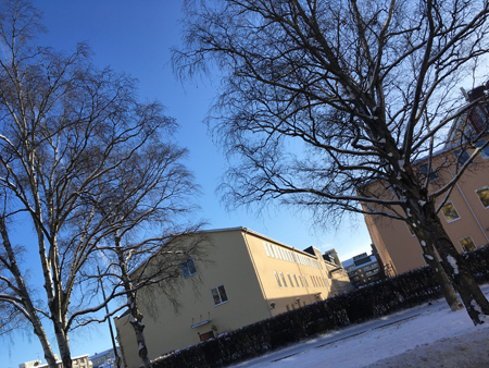 Hus sedda från St Olofsgatan