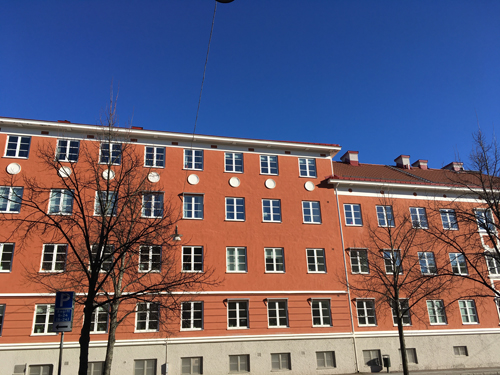 Hus på Väderkvarnsgatan