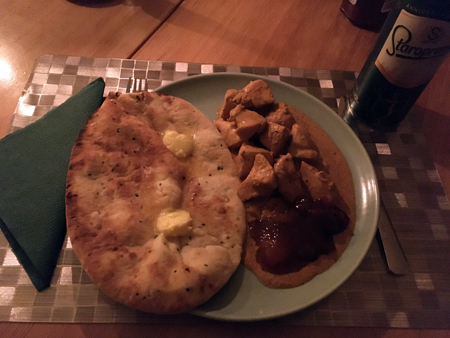 Chicken Tikka masala och Staropramen