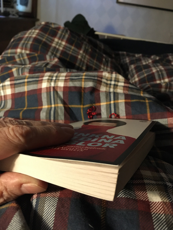 Boken i hand i sängen