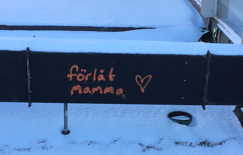 Klotter Förlåt mamma