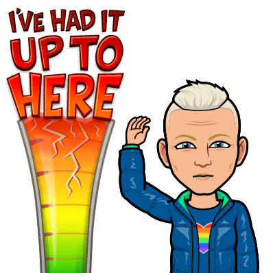 Bitmoji Tofflan Ive had it up to here