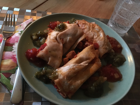 Annas kycklingenchilladas